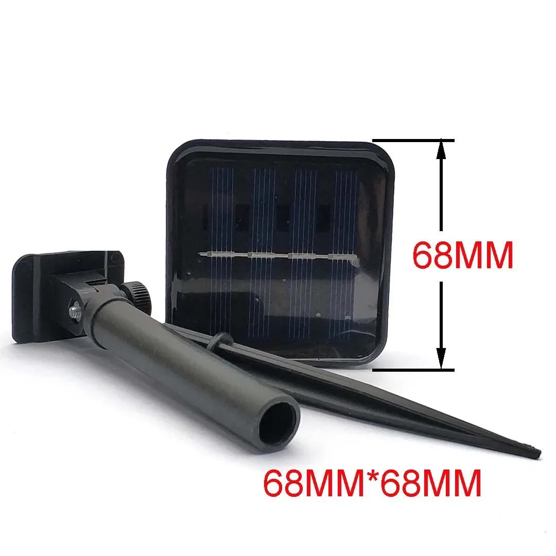 Guirlande lumineuse LED 68MM x 68MM, boîtier de batterie solaire, contrôleur de puissance LED, étanc