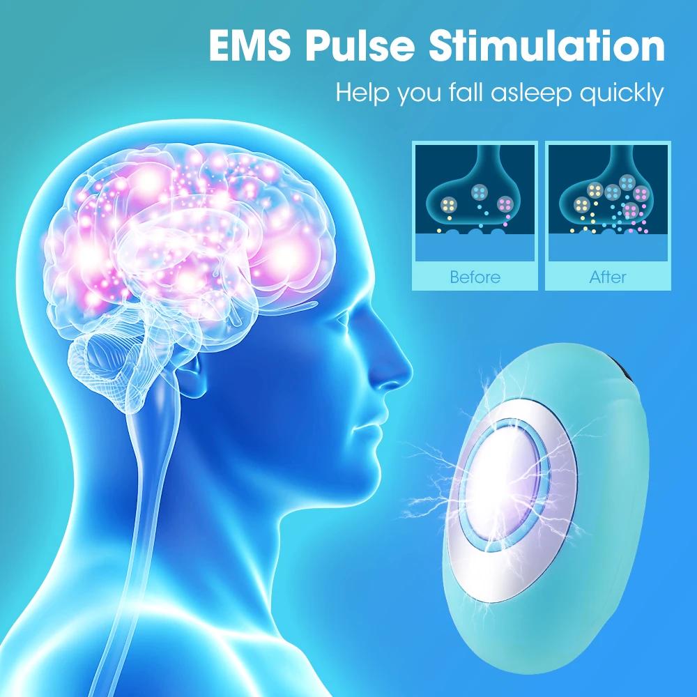 Aide au sommeil Soulagement de l'insomnie Microcourant Hypnose portable CES Stress mental Anxiété Dé