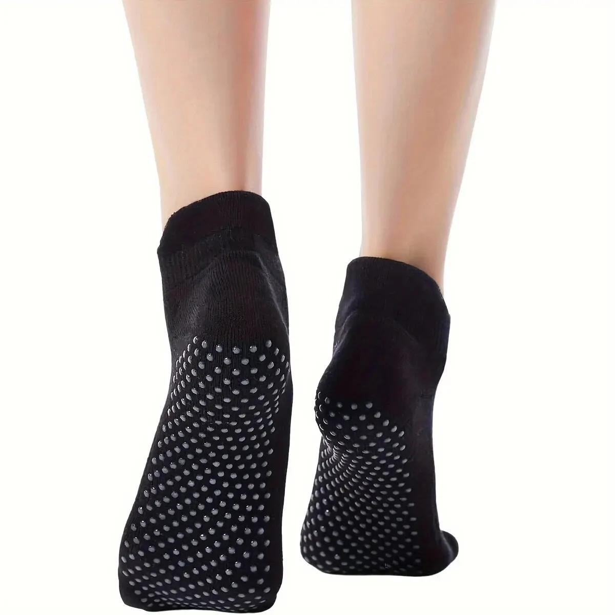 Chaussettes yoga antidérapantes femmes - Coton respirant fitness pilates danse