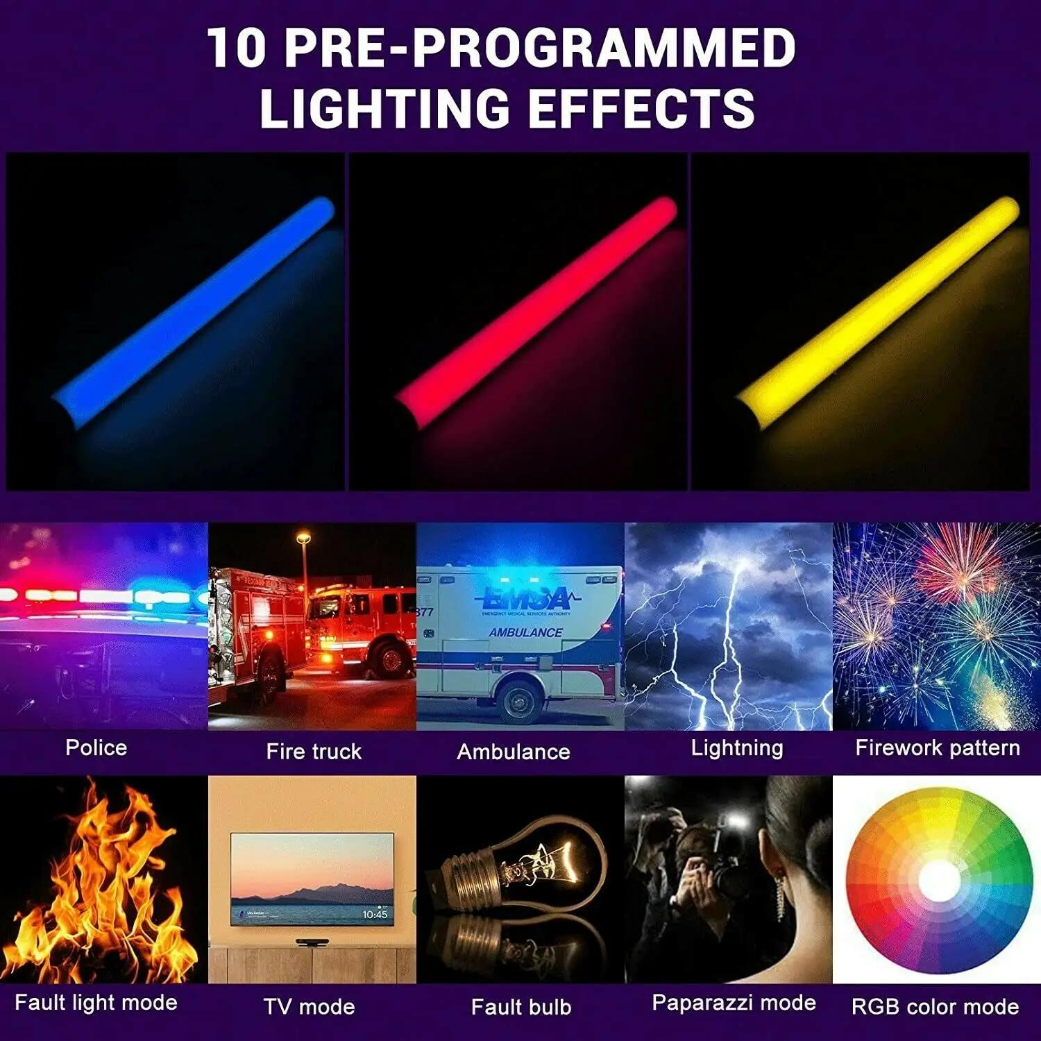 Sokani X8 RGB LED bâton vidéo baguette portative photographie éclairage APP contrôle Mini Tube lumiè