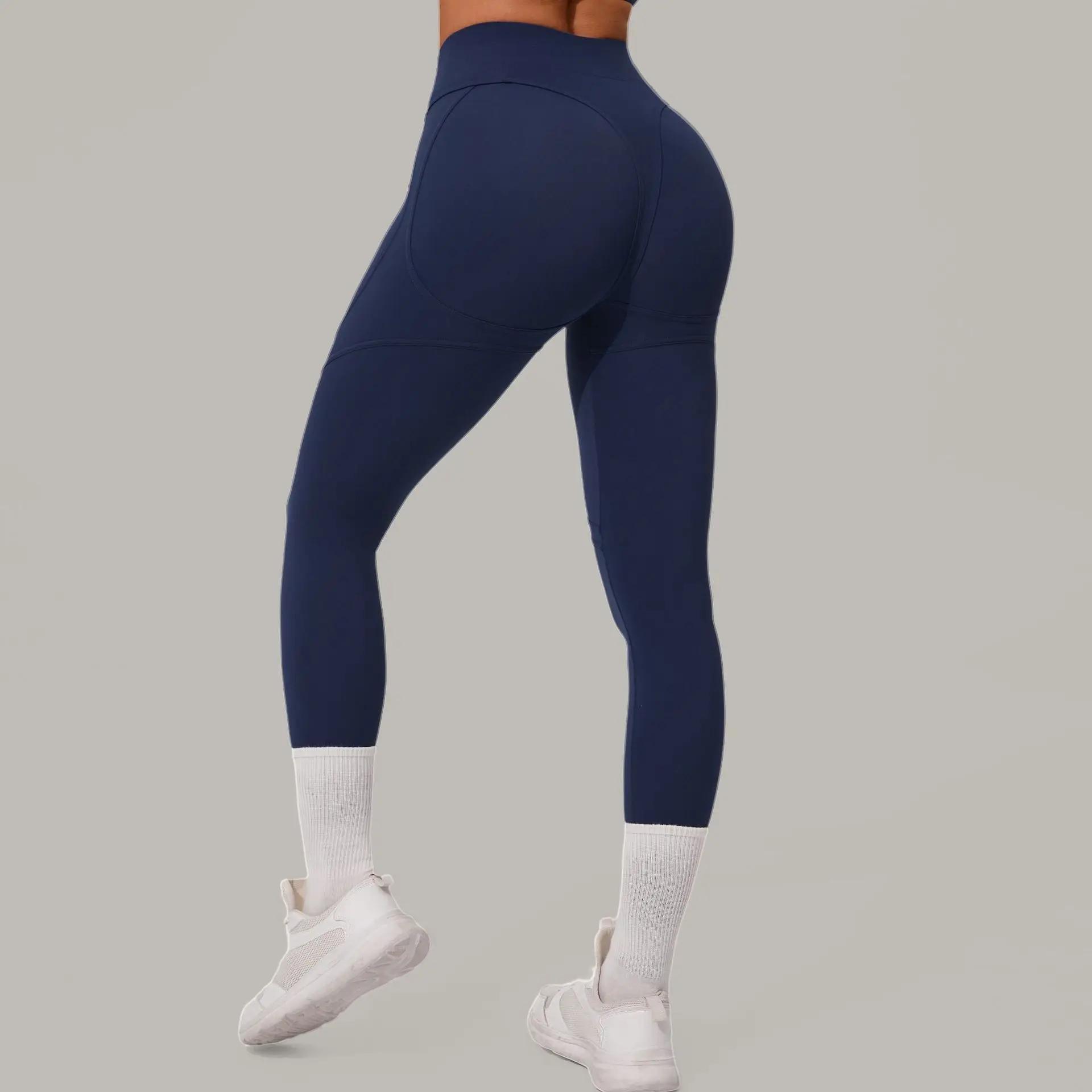 Pantalons de Yoga femmes hanche levage femmes course sport Leggings taille haute Fitness Leggings Pu