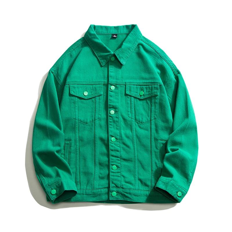 Veste en jean surdimensionnée pour hommes, coton blanc, vêtements masculins, haut classique, mode dé