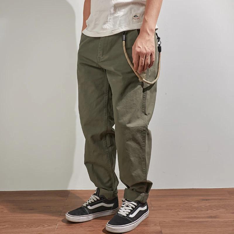 Salopette de Marque Japonaise Rétro pour Homme, Pantalon Droit, Ample, Décontracté, Pieds Coniques,