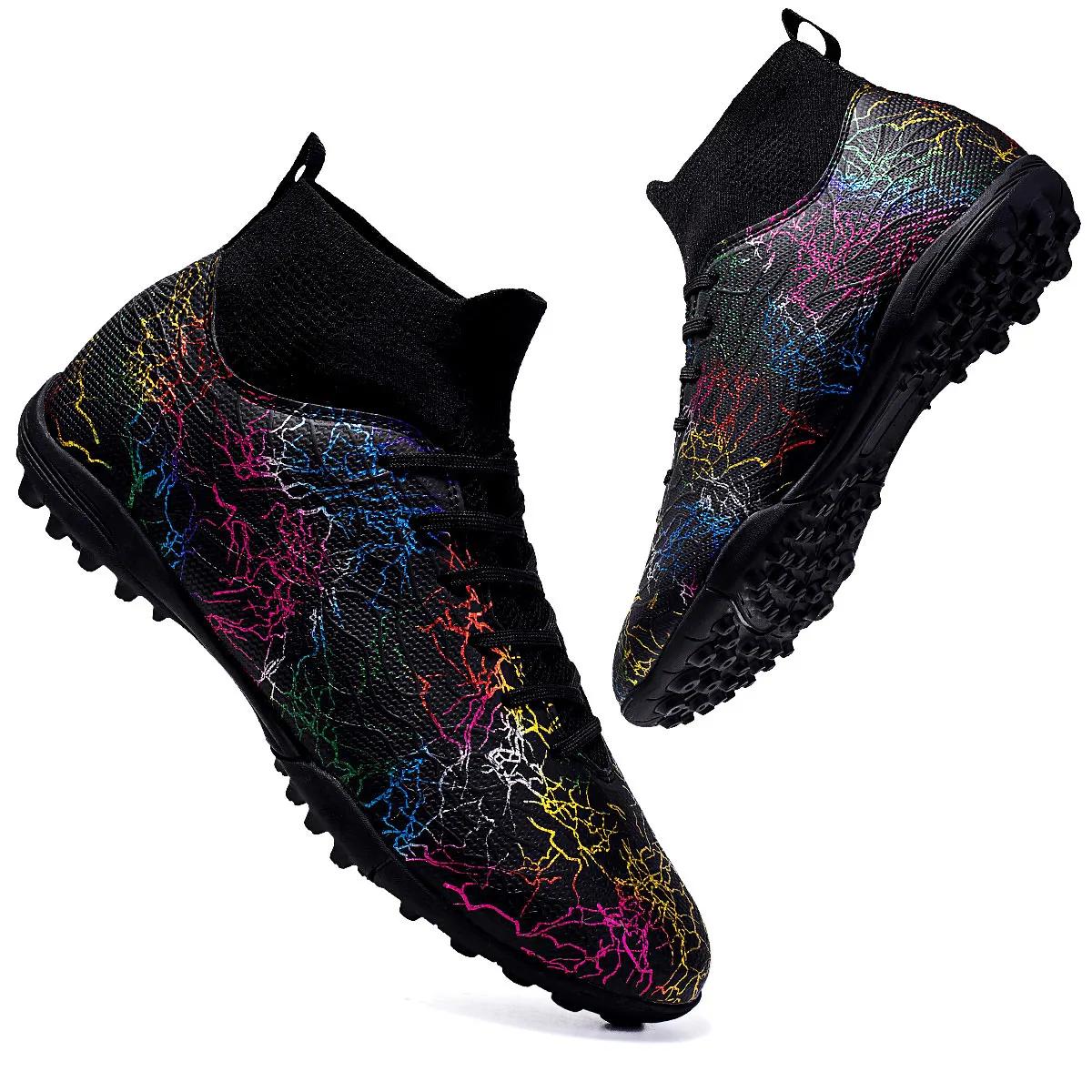 Chaussures de football montantes professionnelles pour hommes, Tf, ongles cassés (differtant aux cra