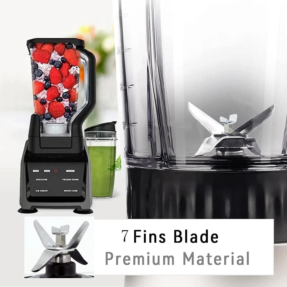 Ensemble de pièces de rechange pour mélangeur Ninja, lame flacon, pièces de tasse de mélangeur, 7 ai