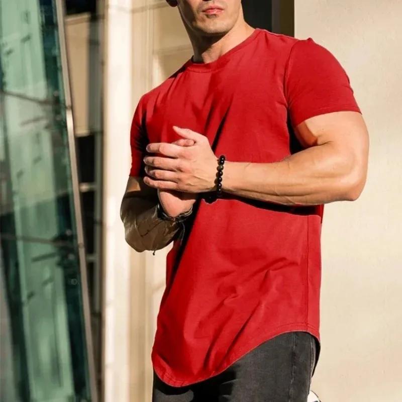 T-shirt Fitness musculaire homme été athloisir - Haut qualité coton pour entraînement et gym