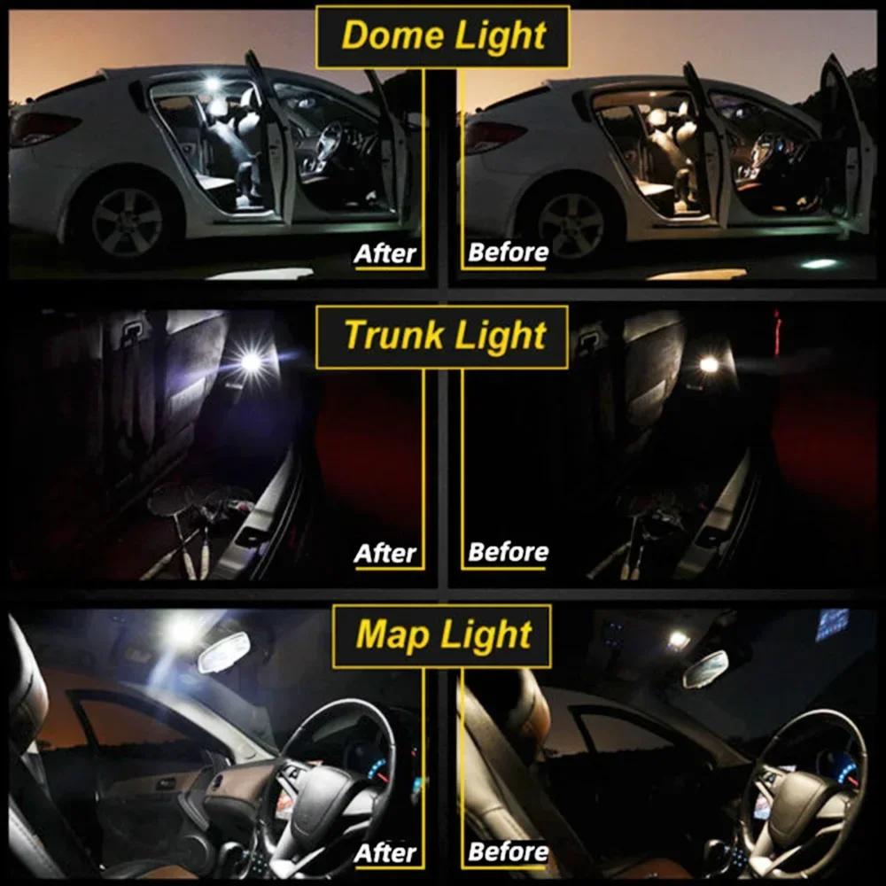 Kit d'éclairage intérieur LED pour Toyota Avensis, T22, T25, T27, 1997-2013, 2014, 2015, 2016, 2017,