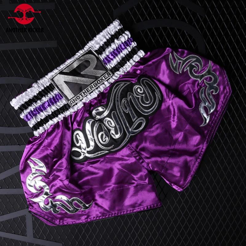 Short de boxe thaï Muay Thai - Pantalon de combat MMA et Kickboxing pour hommes et femmes