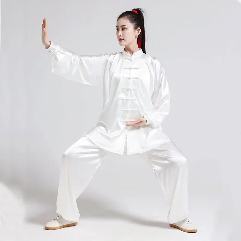 Uniforme d'arts martiaux Tai injYaga style chinois - Satin Kung Fu Wushu pour hommes et femmes