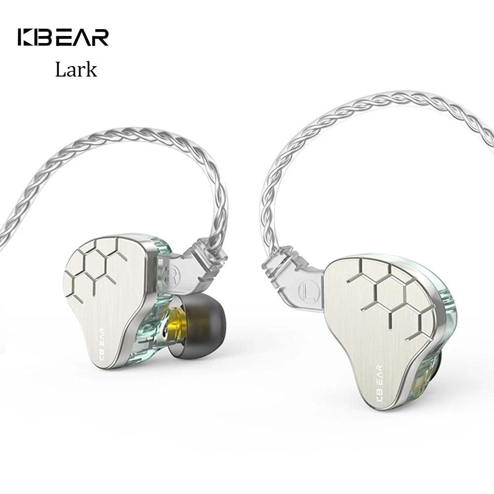 KBEAR Lark hybride 1DD + 1BA pilote KS1 casque HiFI écouteur câble casque musique Sport dans l'oreil