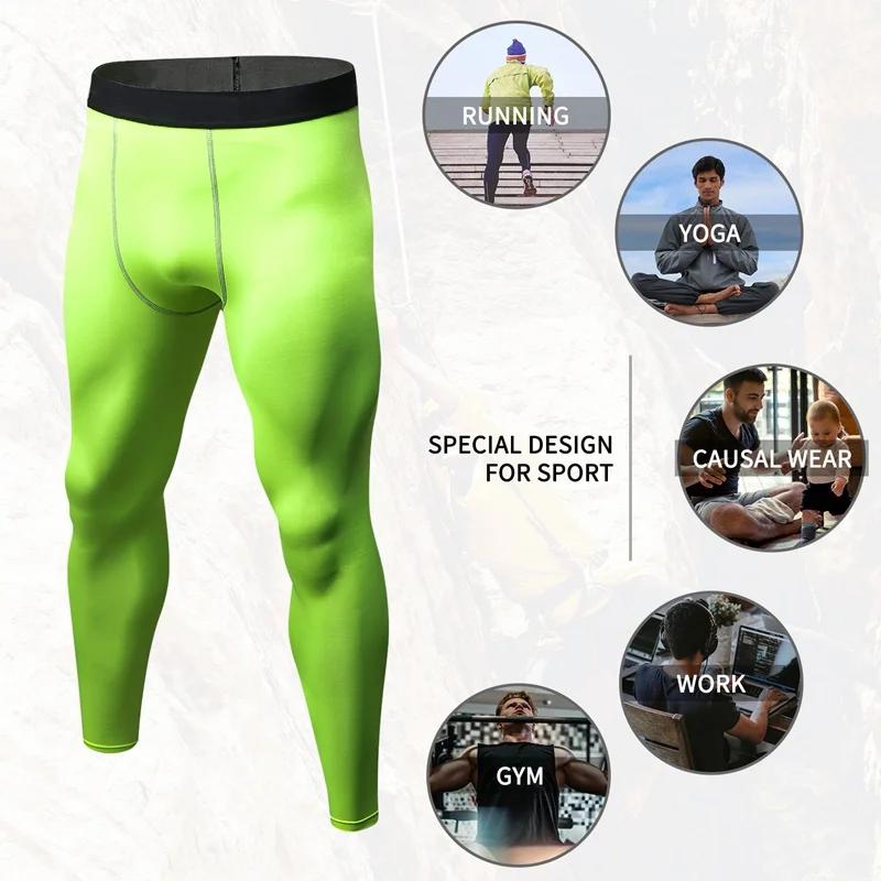 Pantalons d'entraînement serrés pour hommes PRO Sports Fitness pantalons de course pantalons à sécha
