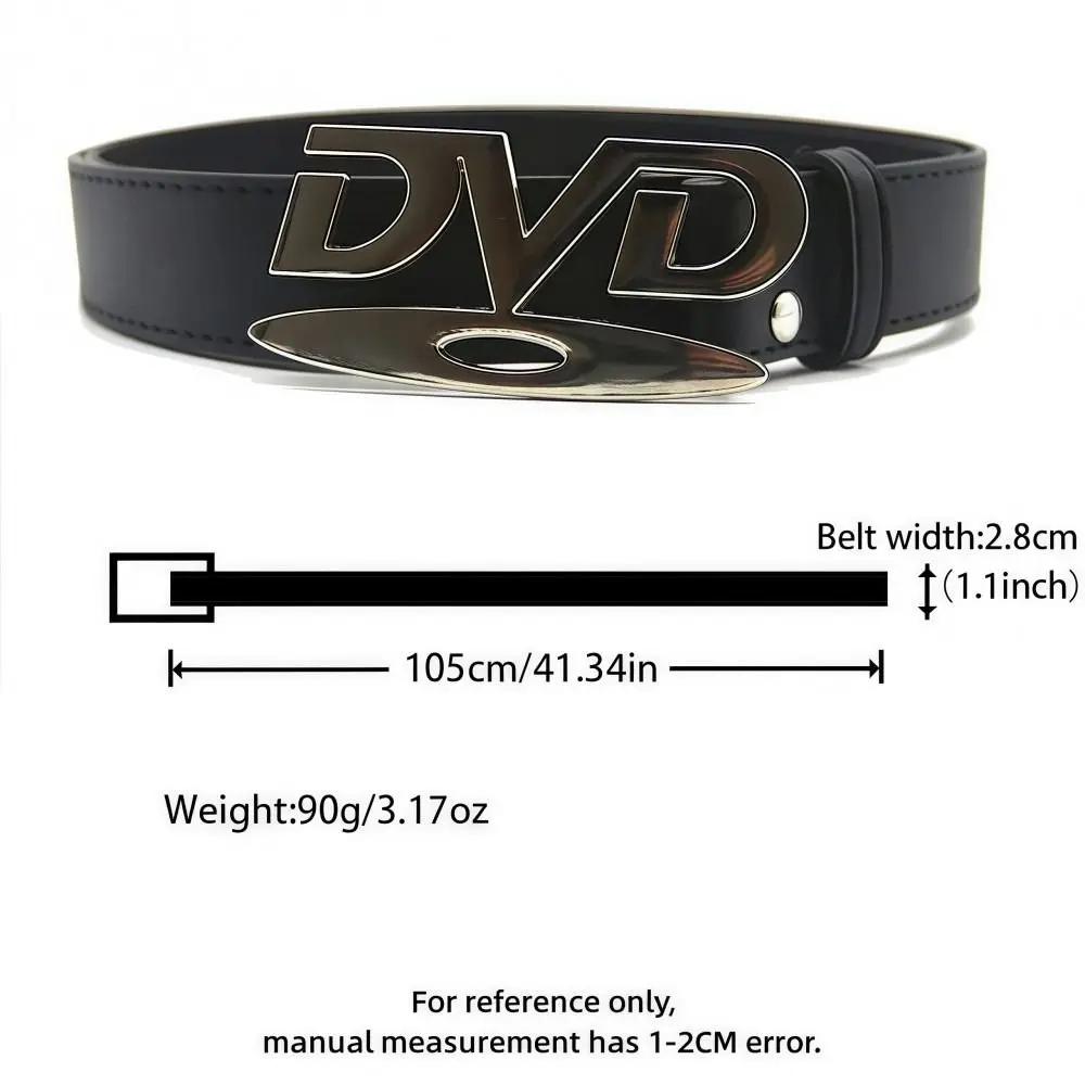 Ceinture unisexe à boucle au design nostalgique, polyvalente et tendance, pour femme, décontractée,