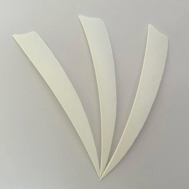 Plumes de flèche blanches pour bricolage, plumes de dinde, plumes de tir à l'arc, accessoires d'arc