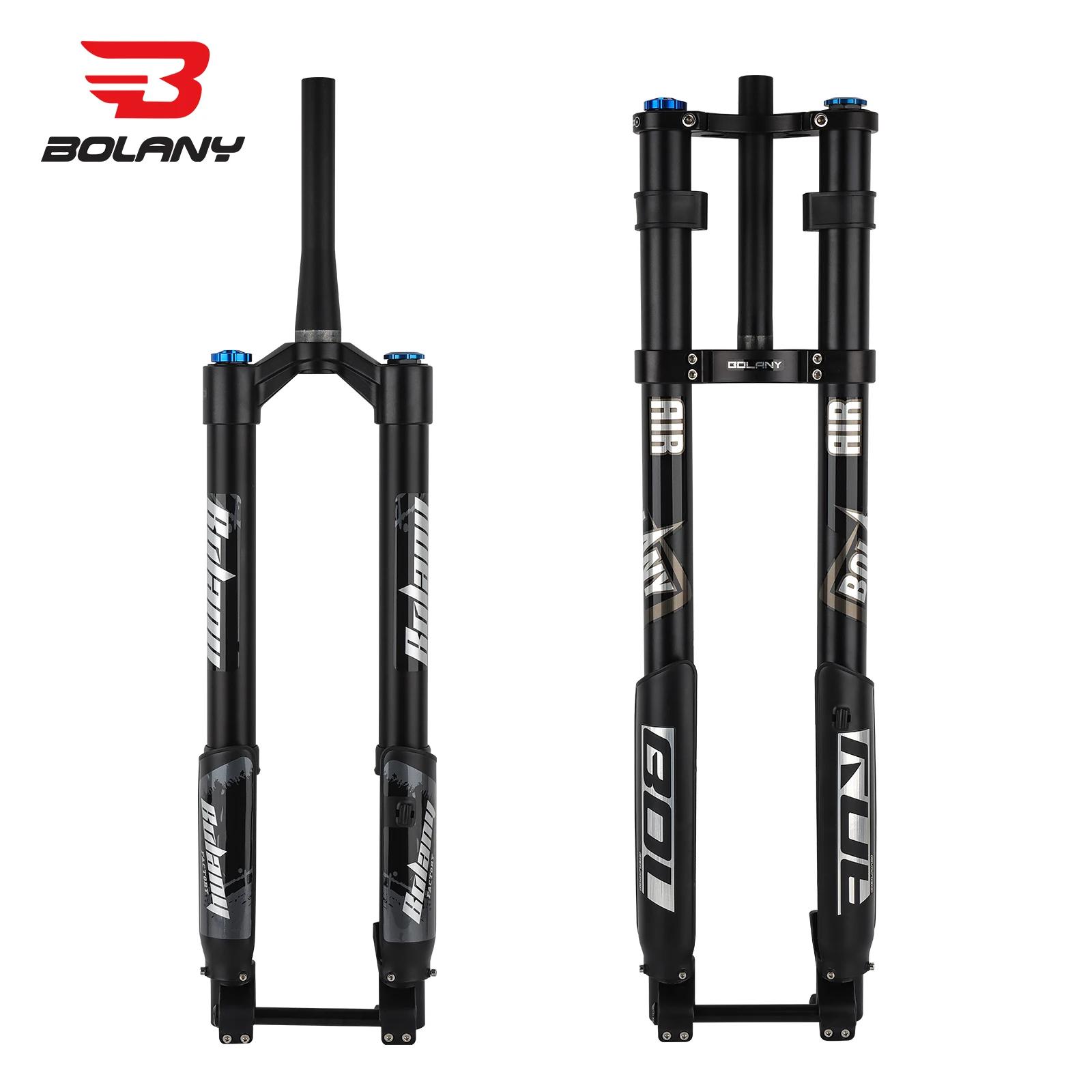 BOLANY fourche de vélo inversée Double épaule fourche vtt pour descente 29 pouces fourche Boost à ax