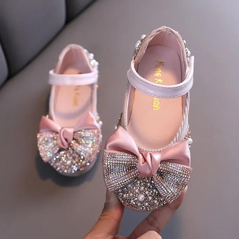 Sandales enfant en bas âge fille chaussures pour enfants perle strass brillant enfants chaussures bé