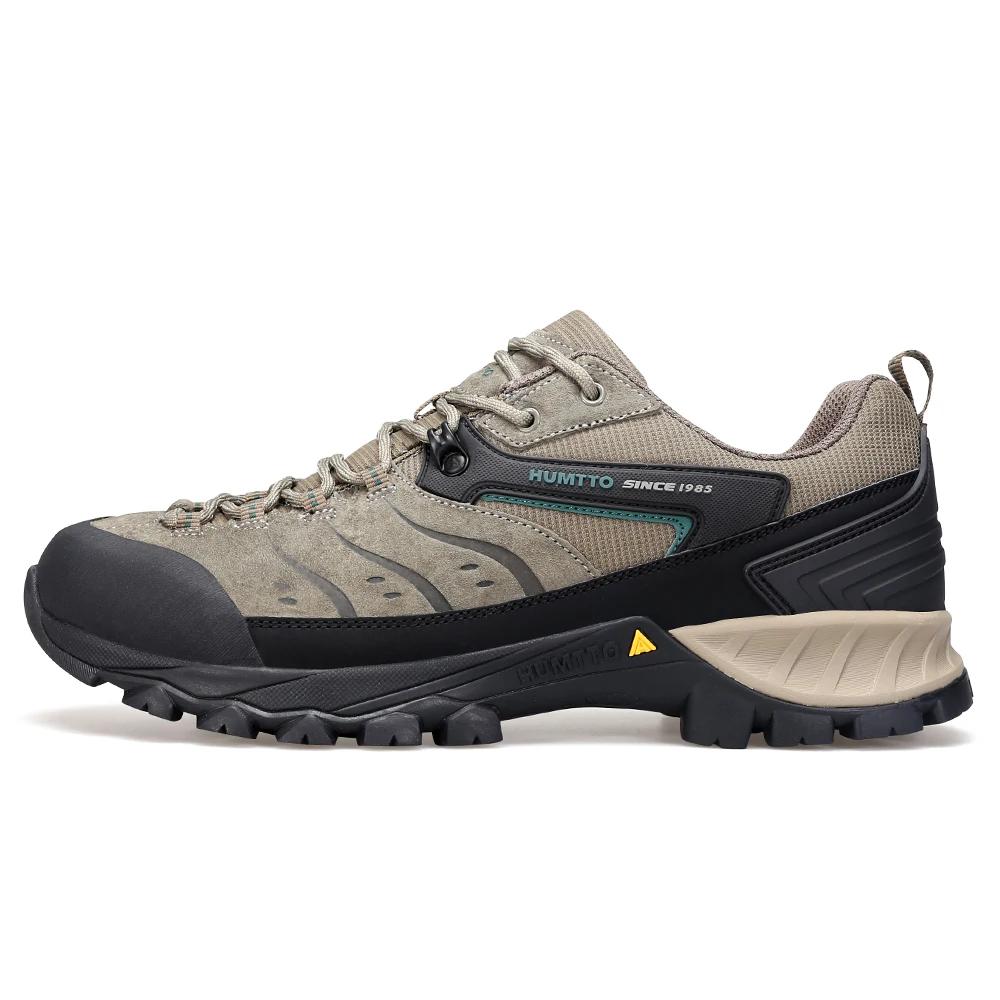 Bottes randonnée homme cuir véritable outdoor - Chaussures trekking travail sécurité escalade luxe