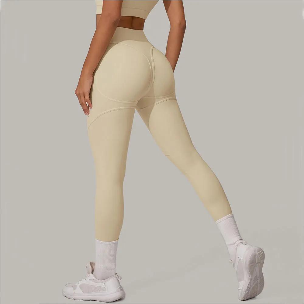 Pantalons de Yoga femmes hanche levage femmes course sport Leggings taille haute Fitness Leggings Pu