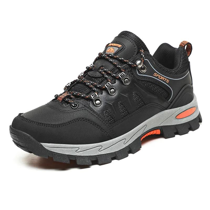 Chaussures randonnée HIKEUP homme femme cuir baskets couple qualité trekking automne hiver