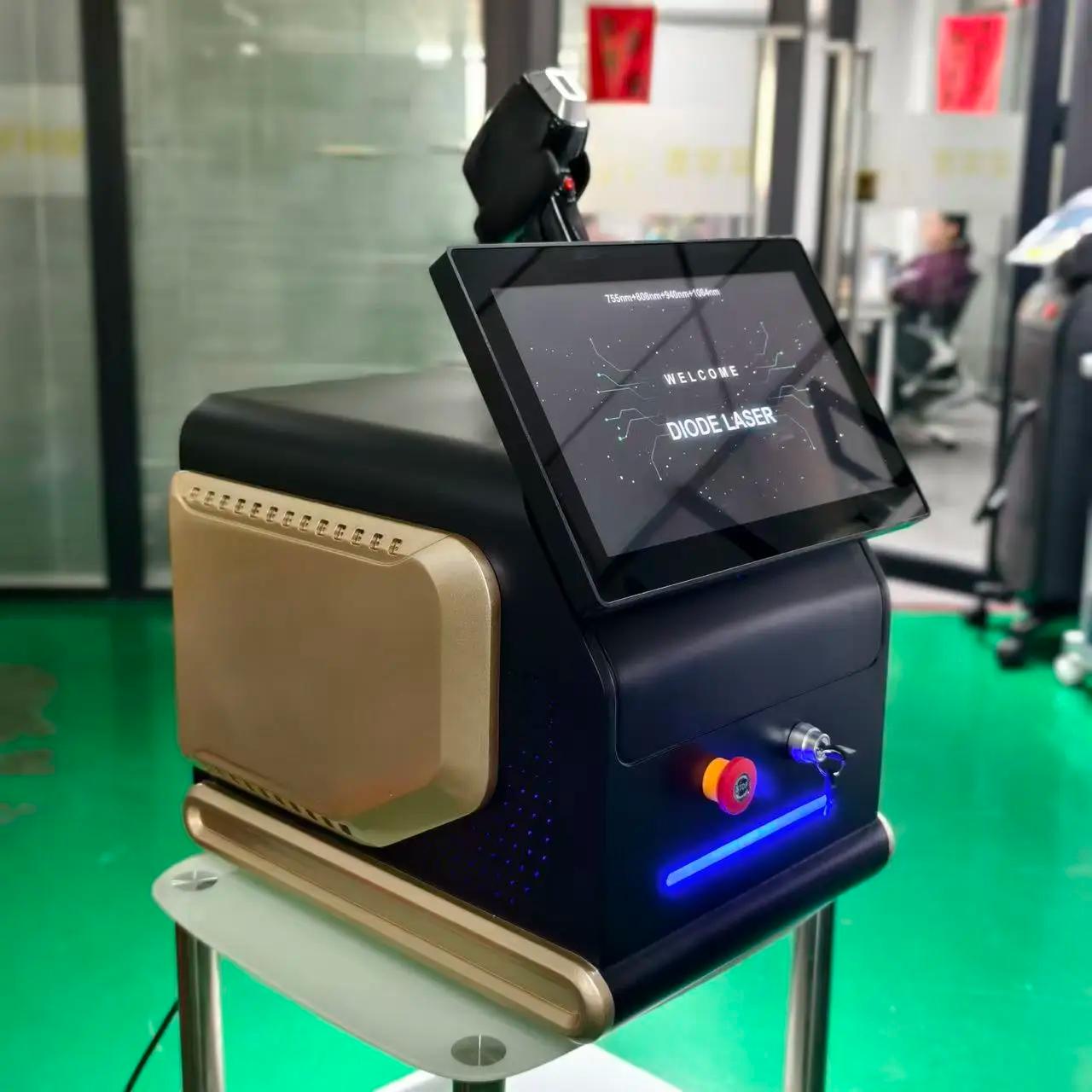 Épilateur laser diode 4500W 940nm 808nm, épilation permanente au laser Alexandrite 755nm 808nm 1064n