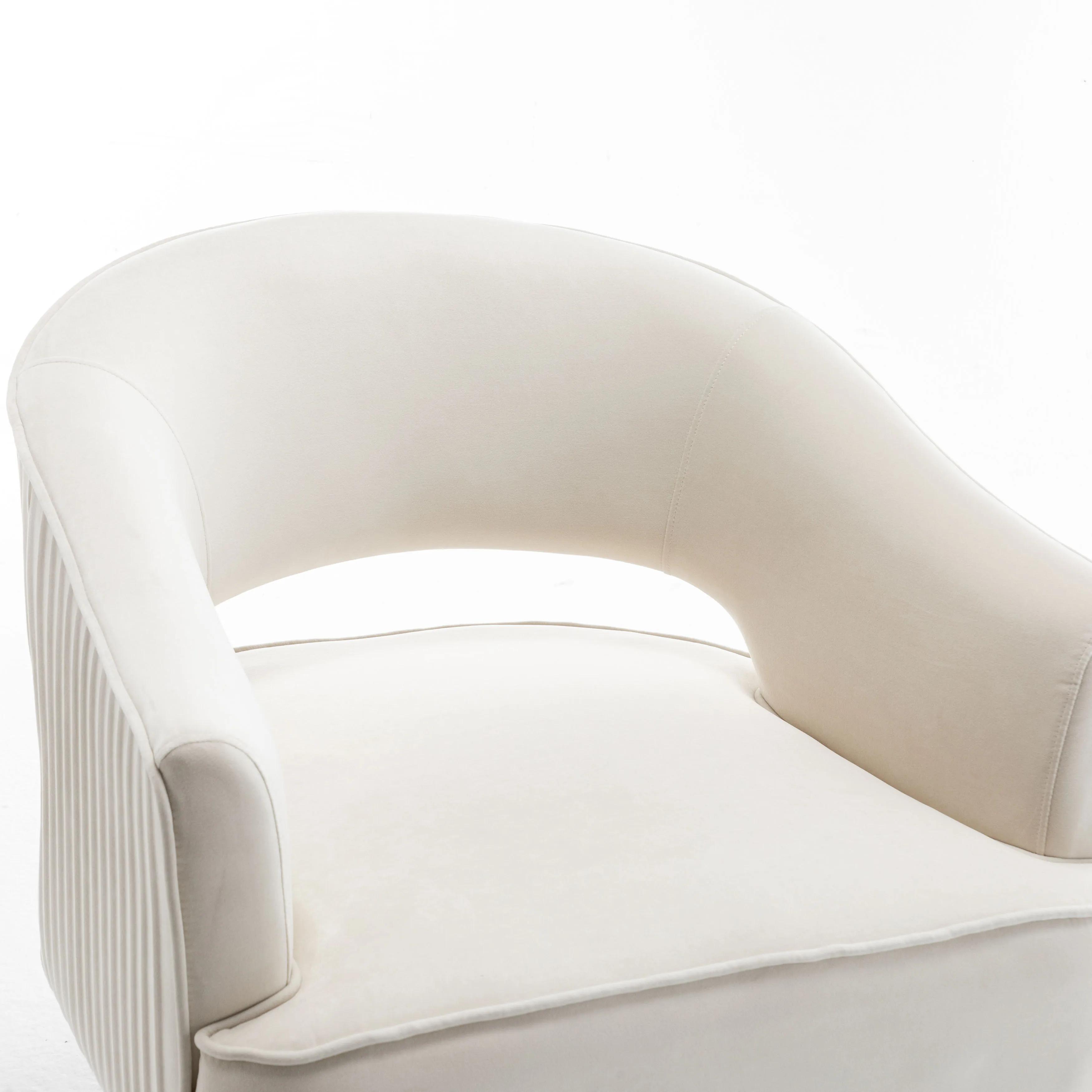 SEYNER-Ensemble de 2 fauteuils à bras en velours Mo.com.br