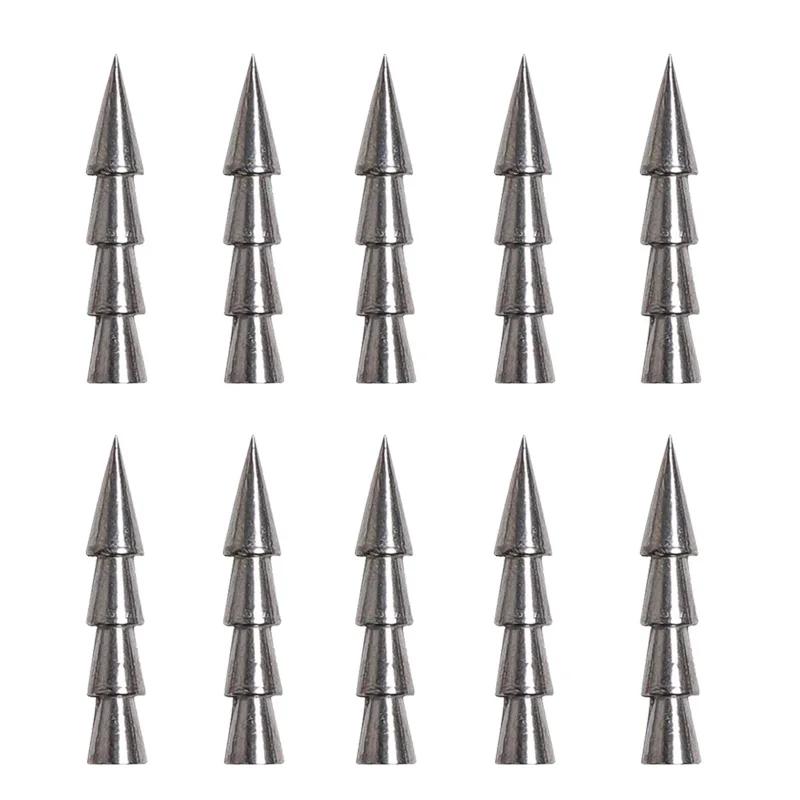 10 pièces/lot poids d'insertion de pêche 0.5g 1g 1.5g 2g 3.2g 4g poids plombs pêche appât souple acc