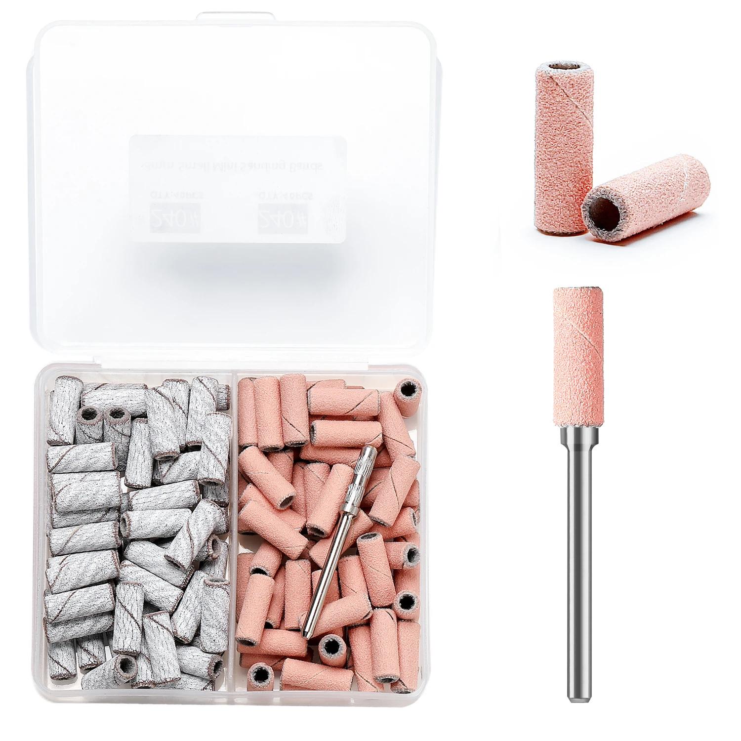 Mini bandes de ponçage pour ongles zèbre, Machine électrique, forets pour ongles, Gel UV, dissolvant