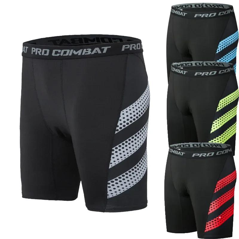 Short de compression basket-ball hommes - Pantalon entraînement fitness football yoga haute élasticité