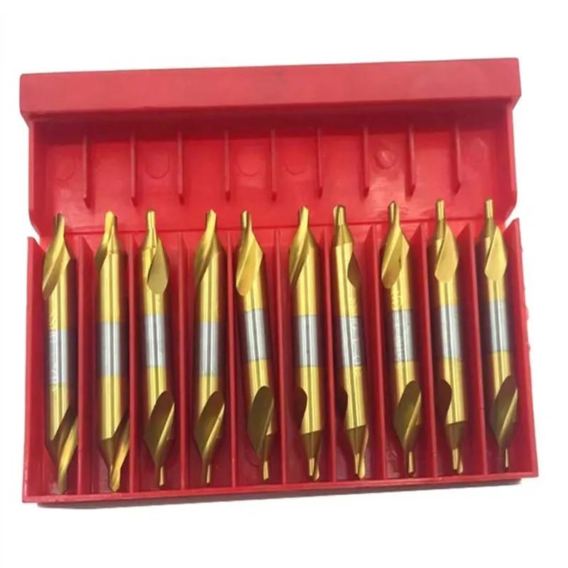 Foret central de Type A 0.5-10mm W6542 HSS plaqué titane, utilisé pour le traitement des métaux, cha