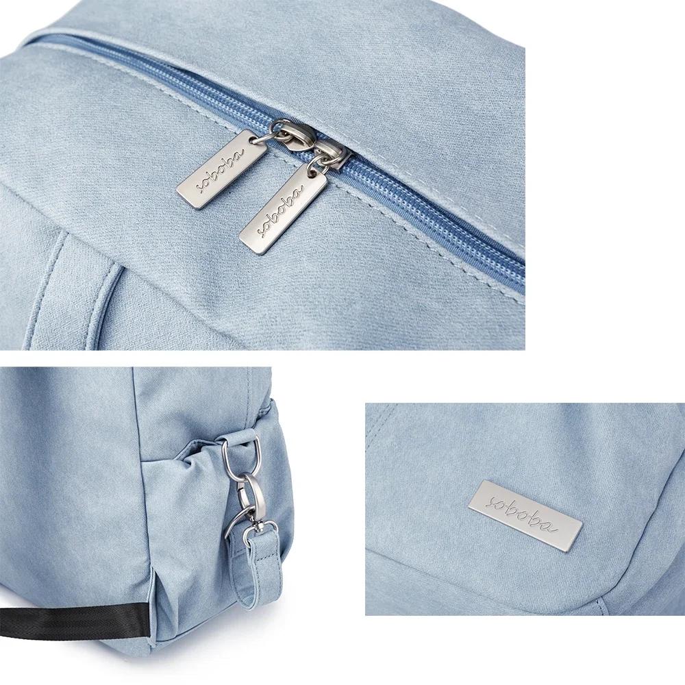 Soboba nouveau sac à dos à couches pour nouveau-né bébé grande capacité sac à couches étanche avec p