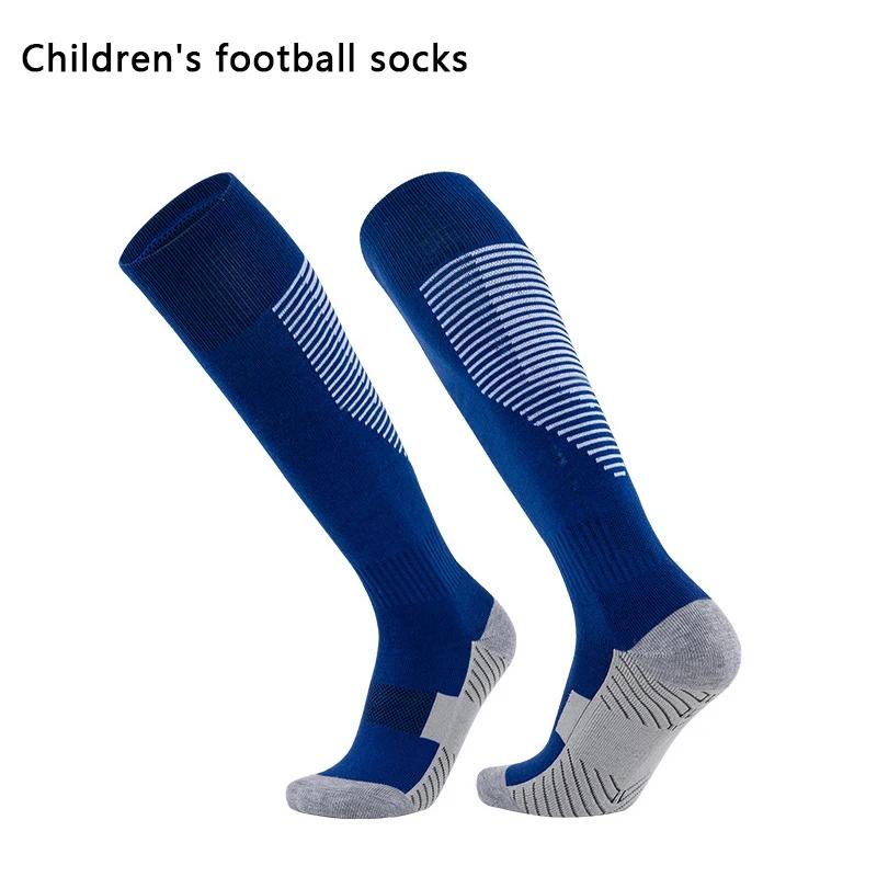 Chaussettes de football professionnelles pour enfants - Chaussettes de football antidérapantes et ré