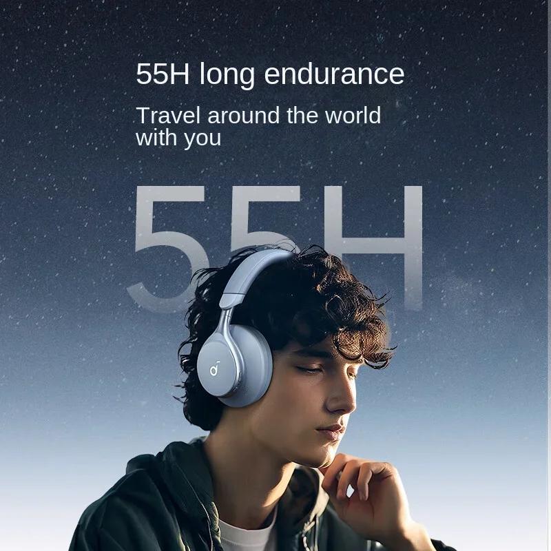 Anker SoundCore Space One /Hires/LDAC/Bluetooth Écouteurs sans fil à réduction de bruit active