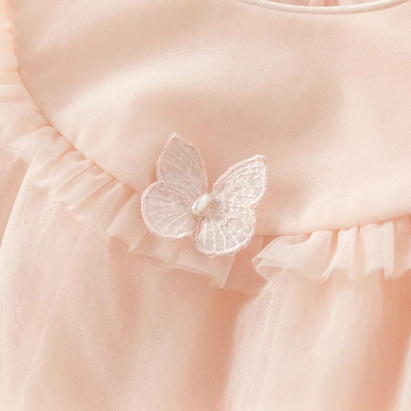 Dave Bella – robe de princesse en maille pour filles, nouvelle collection printemps 2021, breloque p