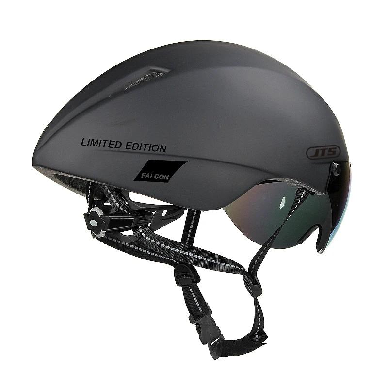 JTS casque de vélo avec lunettes, casque de cyclisme Tricycle, vélo de route, vélo de course homme e