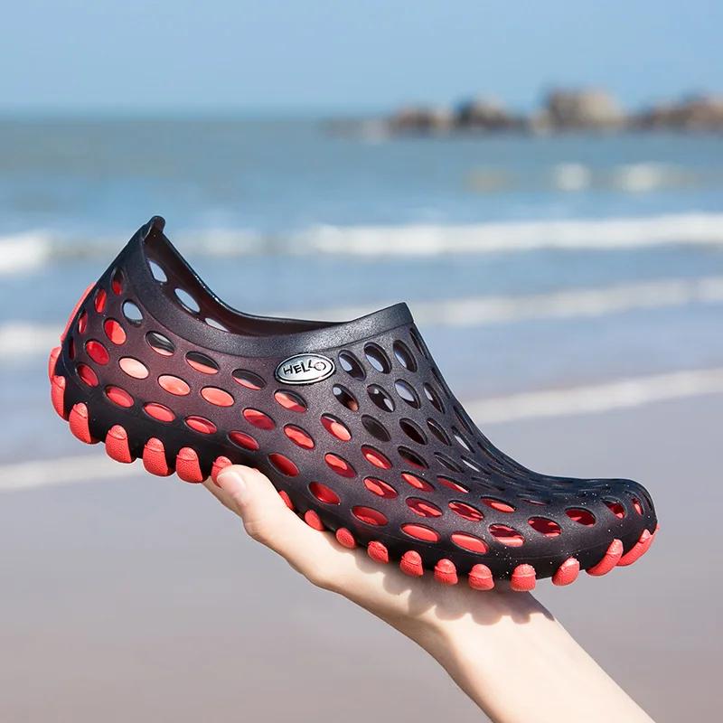 Sandales de plage unisexes - Pantoufles légères de voyage pour piscine et jardin grande taille