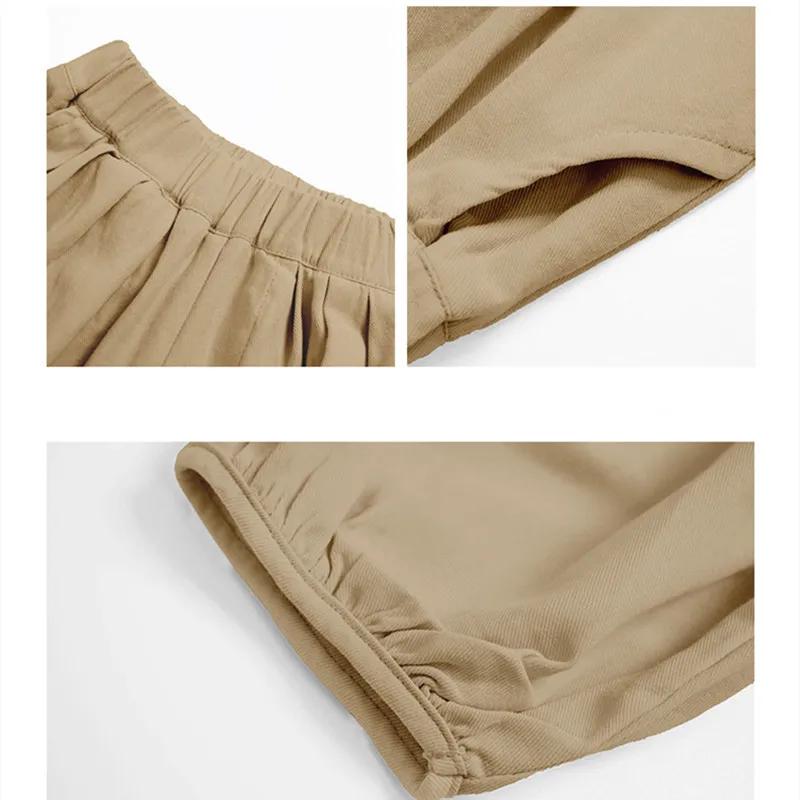 Pantalon lanterne mince pour enfants, sarouel ample, monochromatique, confortable et respirant, garç
