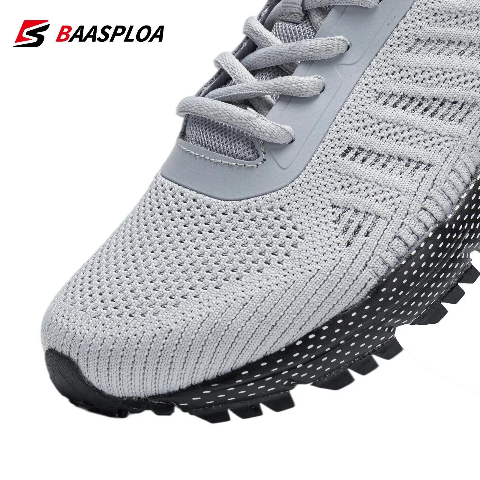 Baskets tennis homme Baasploa légères respirantes - Chaussures course professionnelles maille décontractées