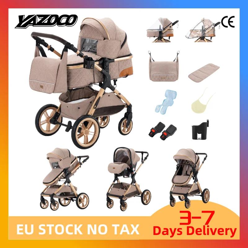 Poussette 3 en 1 pour bébé, voiture pour bébé, landau, articles pour nouveau-nés, poussettes légères
