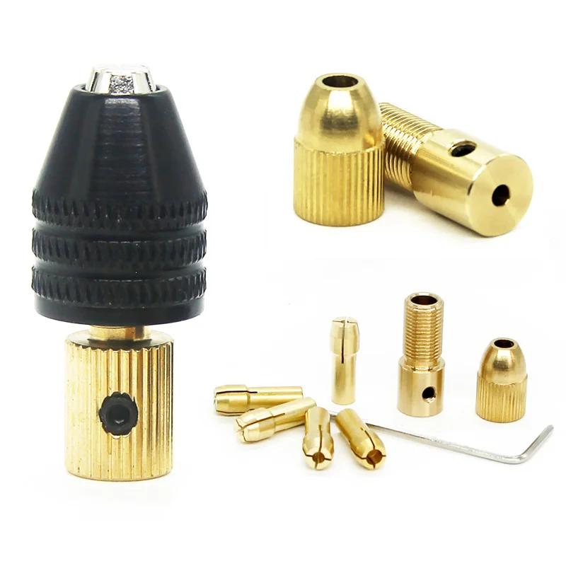 Mini jeu de mandrins universels pour micro perceuse, cartouche 0.3-3.5mm, jeu de forets, adaptateur