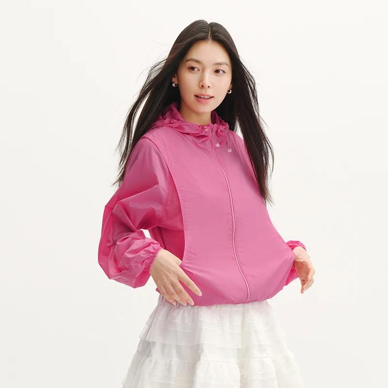 Veste UV Femme Semir 2026 – Sensation de Fraîcheur, Maille Respirante, Coupe Ample, Capuche à Cordon