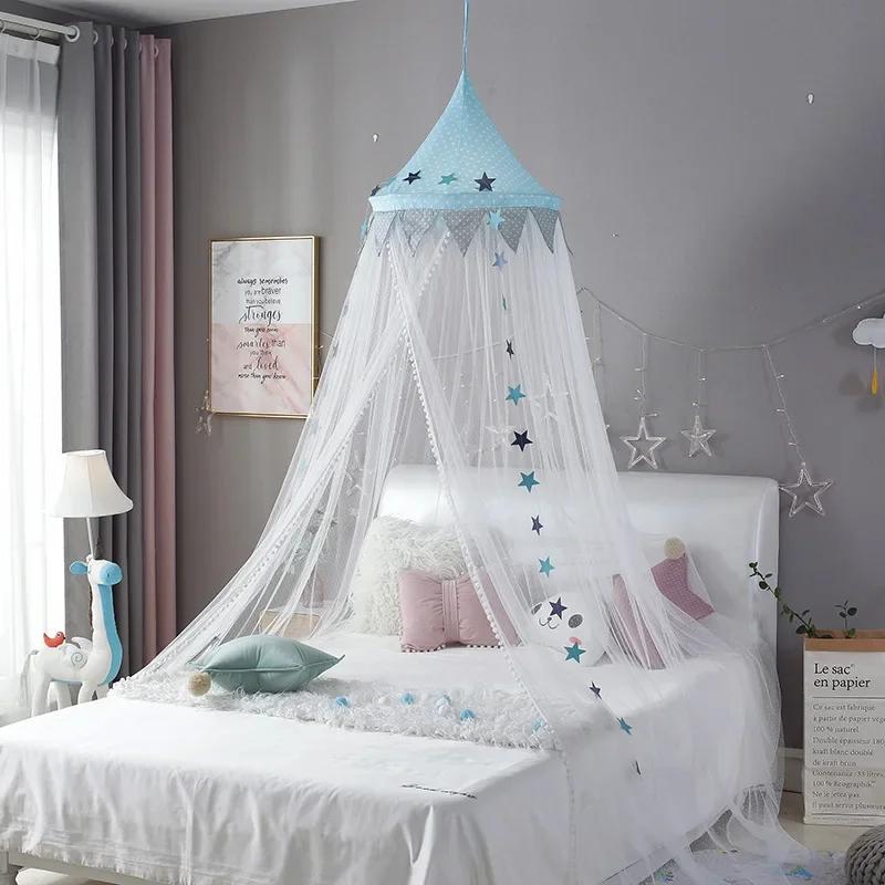 Rideau de lit pour enfants, lit de bébé, rideau d'amendements, autour du breton, moustiquaire, filet