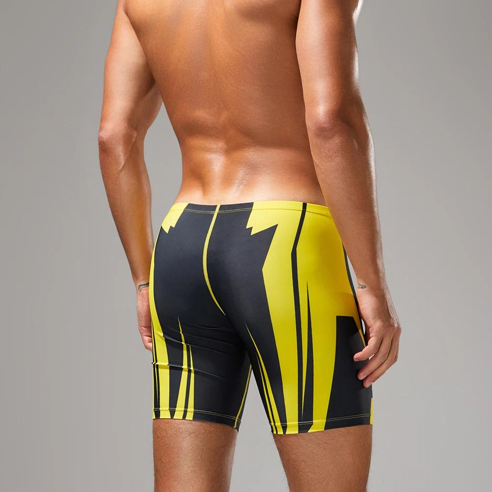 Boxer à séchage rapide pour hommes, maillot de bain avec attache à la taille pour le surf, la plage,