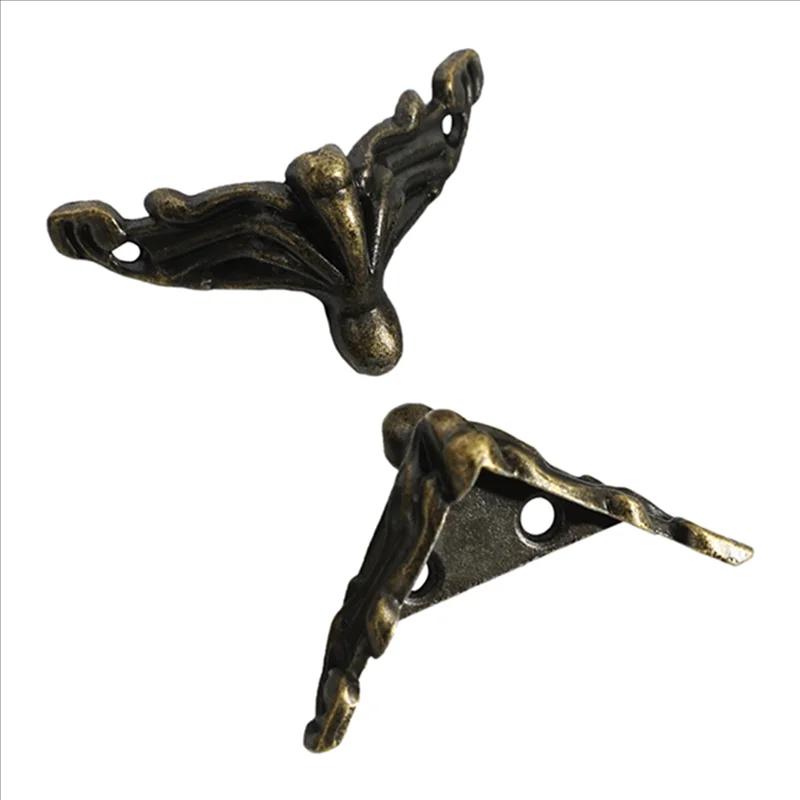 ABUP-60 pièces boîte à bijoux Antique pieds jambe boîtier en bois protecteur d'angle pieds de meuble