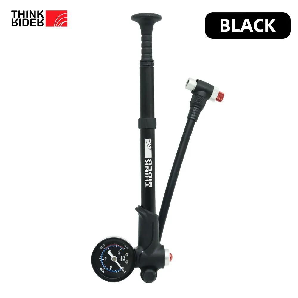 ThinkRider Portable Haute pression 300psi Vélo Pompe À Air avec Jauge pour Fourche et Arrière Suspen