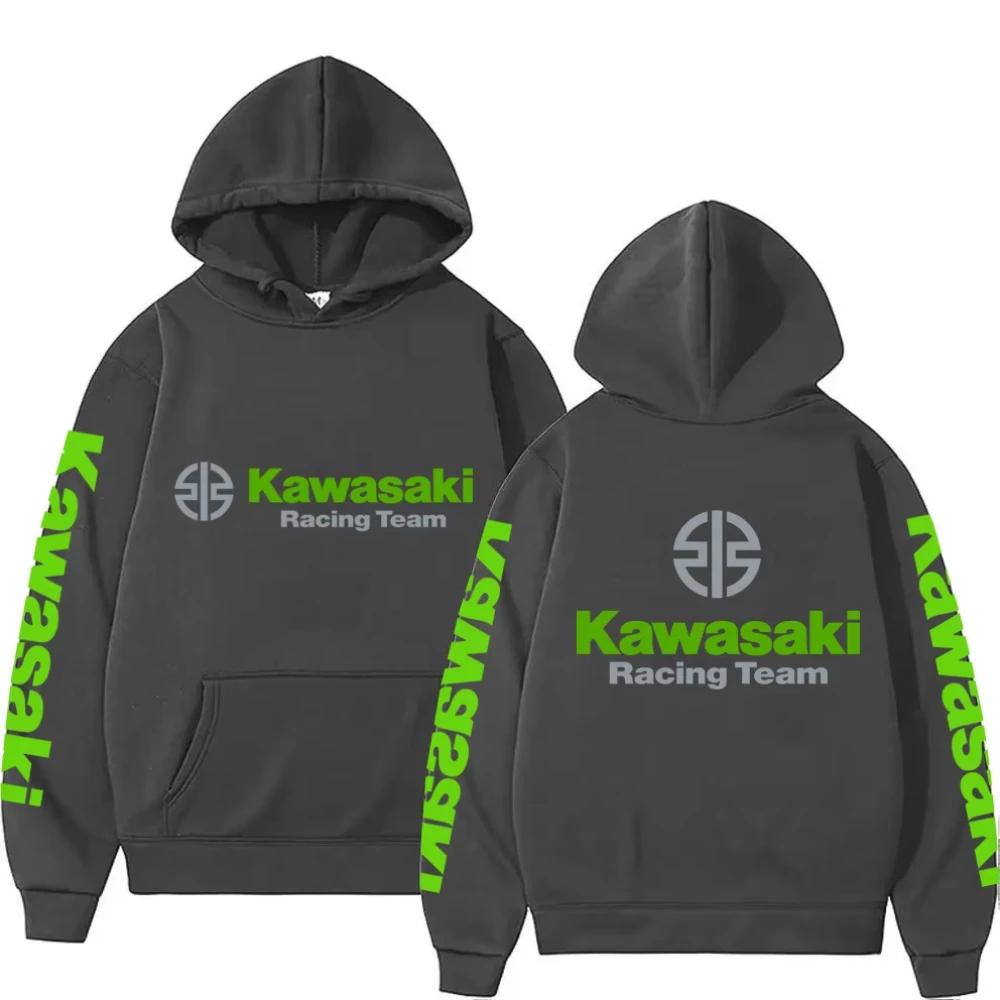2025 nouveau printemps et automne hommes nouveau logo de moto Kawasaki sweat à capuche pour femme dé