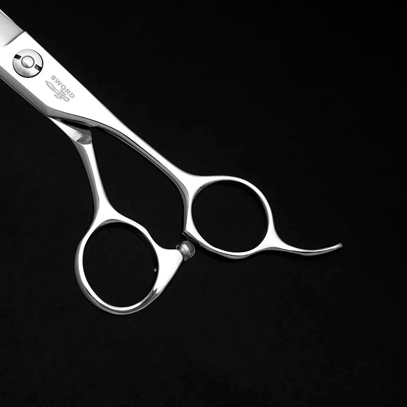 Ciseaux de barbier professionnels de 7 et 6 pouces, fabriqués en acier japonais 440C, ciseaux de bar