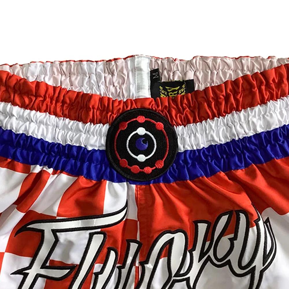 FLUORY Muay Thai homme Shorts combat Boxeo Boxer entraînement sport haute qualité Kick Boxing Fitnes