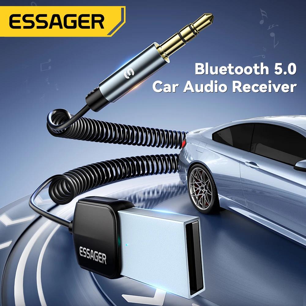 Essager USB Bluetooth Aux adaptateur Dongle USB à 3.5mm Jack Audio sans fil mains libres Kit pour vo
