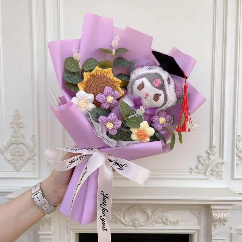Jouets en peluche série dessin animé Hellokitty Kulomi, Bouquet de remise de diplôme créatif, cadeau