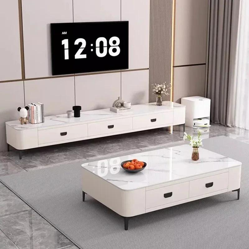 Meubles De télévision simples nordiques Glamour rangement européen salon moderne meuble De télévisio