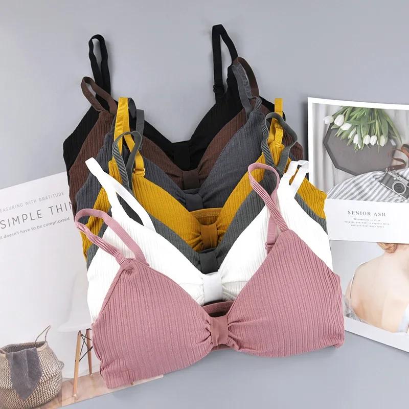 Soutien-gorge de Sport Push Up sans couture pour femmes, haut court de course, Fitness, antichoc